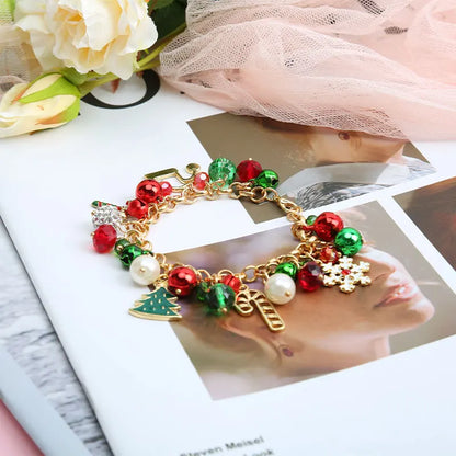 Vicky-Home Christmas Bracelet Gift Jewelry for Women Girls Kids Jingle