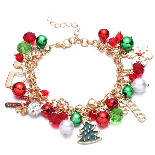 Vicky-Home Christmas Bracelet Gift Jewelry for Women Girls Kids Jingle