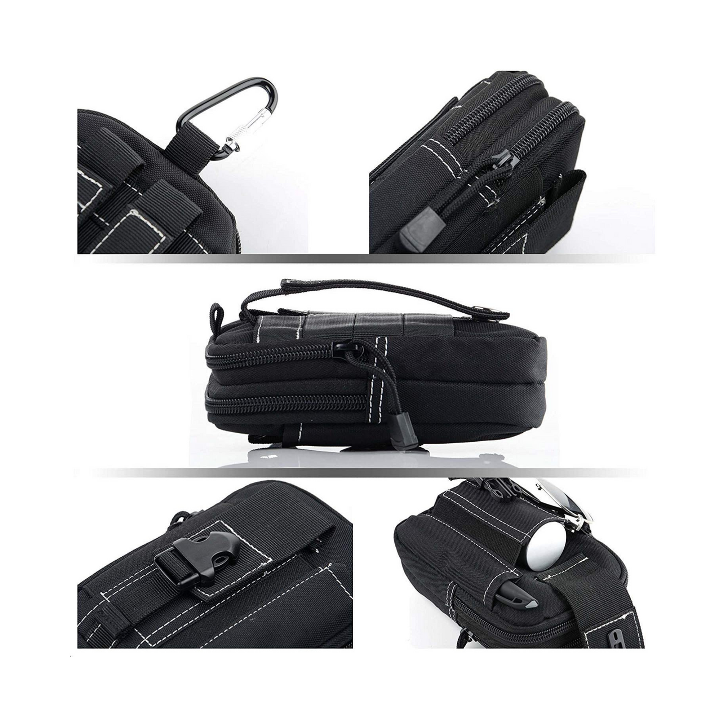 JupiterGear Tactical MOLLE Military Pouch Waist Bag for Hiking,