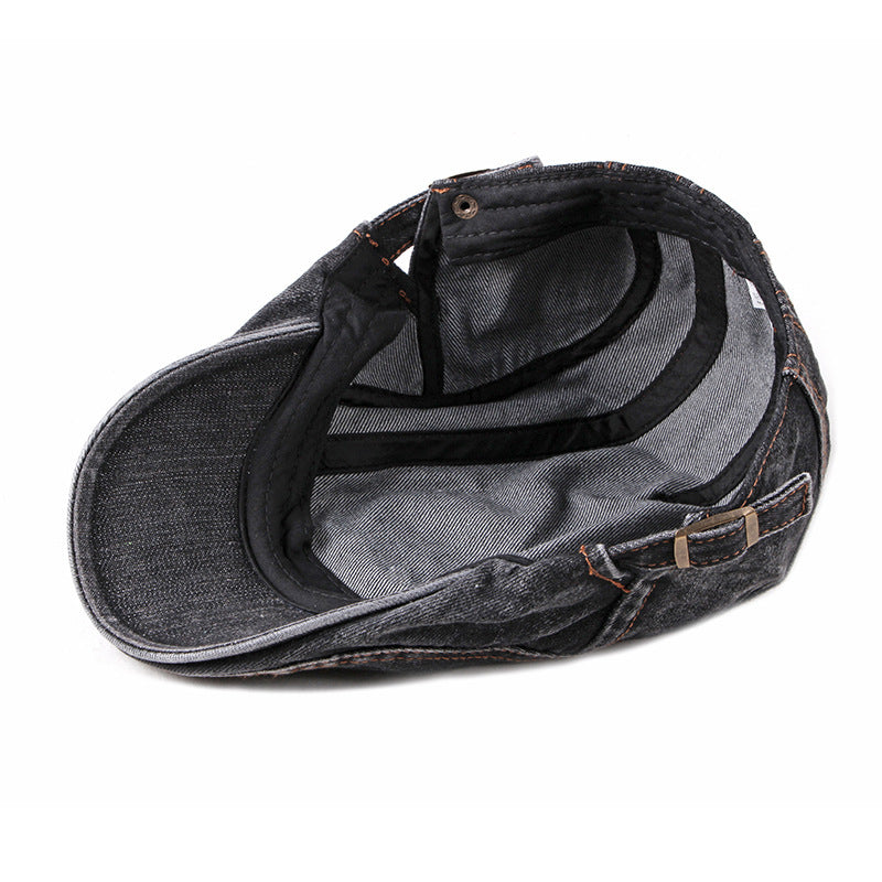 Men's Fashion Wash Denim Beret