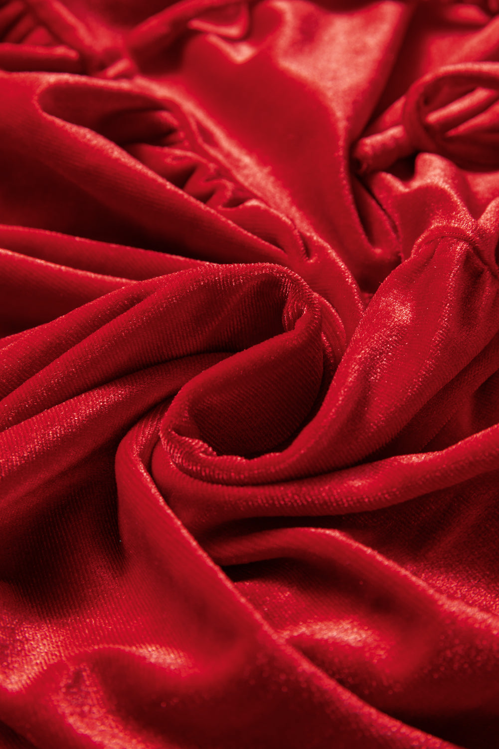 Plus Size Velvet Tie Front Peplum Blouse