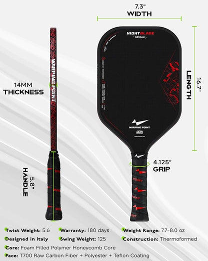Nightblade Pickleball Paddle 14mm