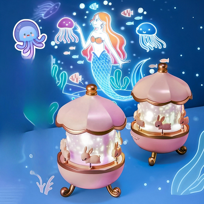 Carousel Night Light for Kids Gifts