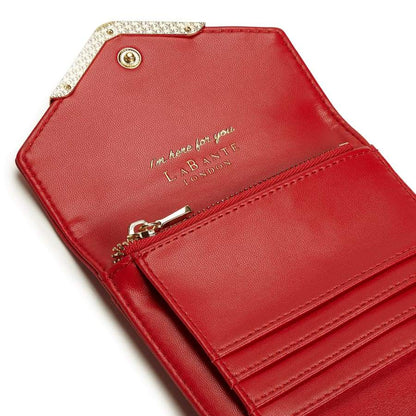 Diana Red Small Vegan Bifold Purse (Waiting List- Arrives 18th