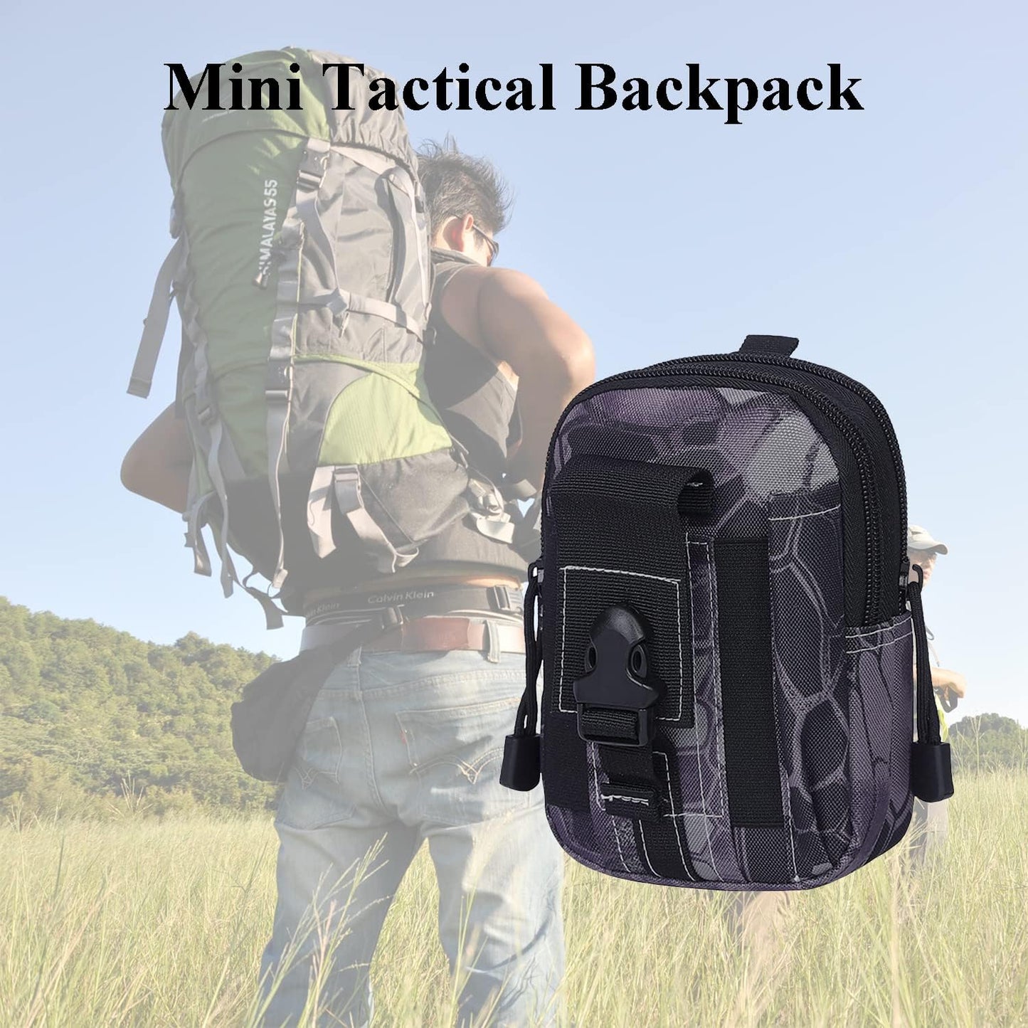 JupiterGear Tactical MOLLE Military Pouch Waist Bag for Hiking,