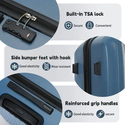 AeroGuard™ – 3-Piece Hardshell Luggage Set with TSA Lock