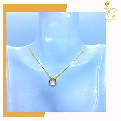 18K Real Gold Necklace 18”