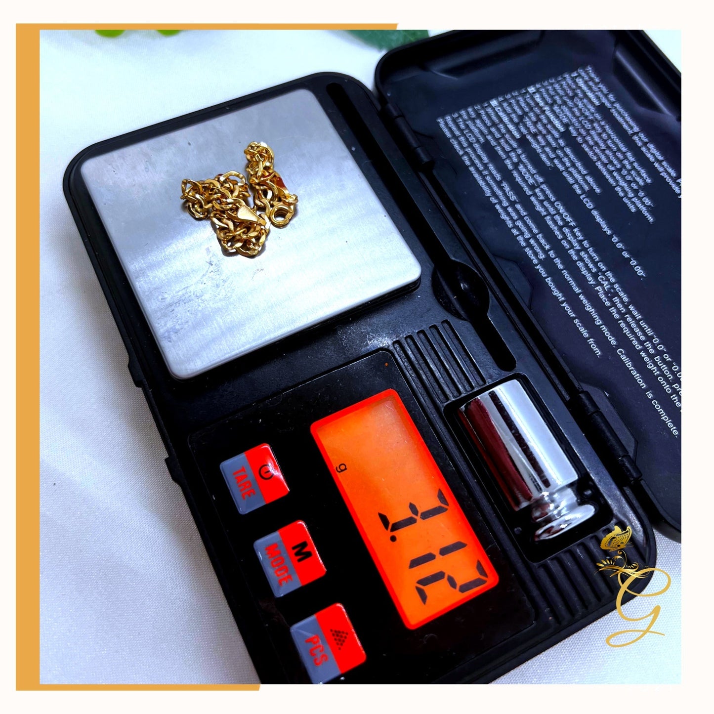 18k Real Gold Bracelet size  7"