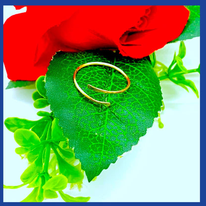 18K Real Solid Gold minimalist Ring