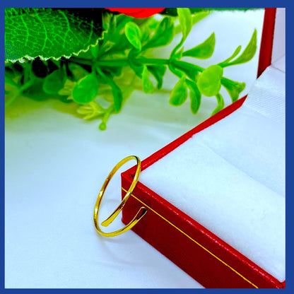 18K Real Solid Gold minimalist Ring