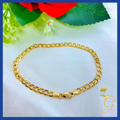 18k Real Gold Bracelet size  7"