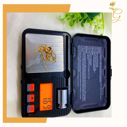 18K Real Gold Necklace 18”