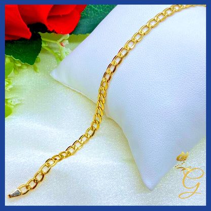 18k Real Gold Bracelet size  7"