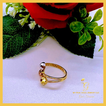 18K Real Gold Ring size 6
