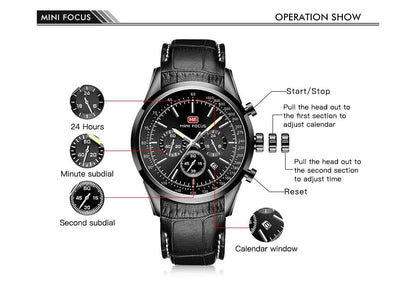 Watch For Men Quartz Military Watches Mens Auto Date Display