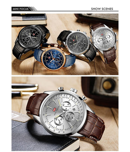 Watch For Men Quartz Military Watches Mens Auto Date Display