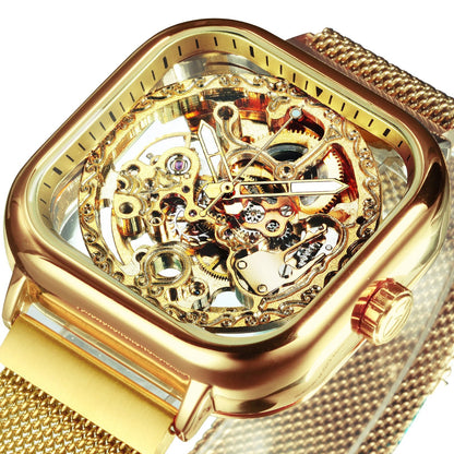 Watches Mens Top Brand Luxury Automatic Mechanical Watch for Men Gold