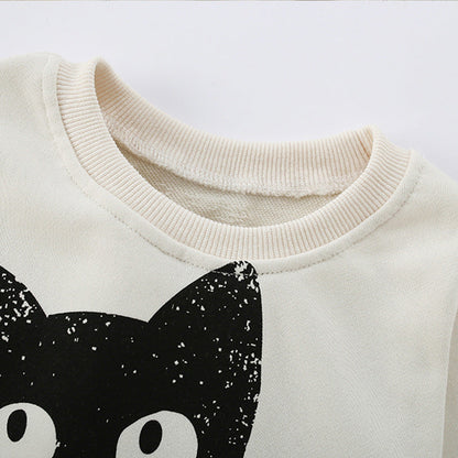 Autumn and Spring Arrival Animals Cartoon Pattern Long Sleeves