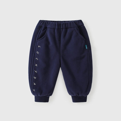Winter Arrival Casual Baby Kids Boys Letters Embroidered Pattern
