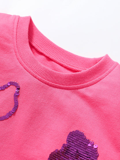 Girls’ Clothing Summer Collection – Teddy Sequin Children’s T-Shirt