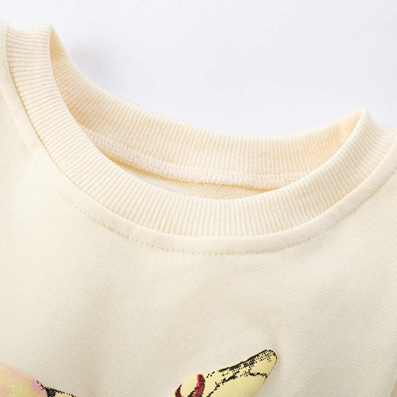 Autumn and Spring Arrival Animals Cartoon Pattern Long Sleeves