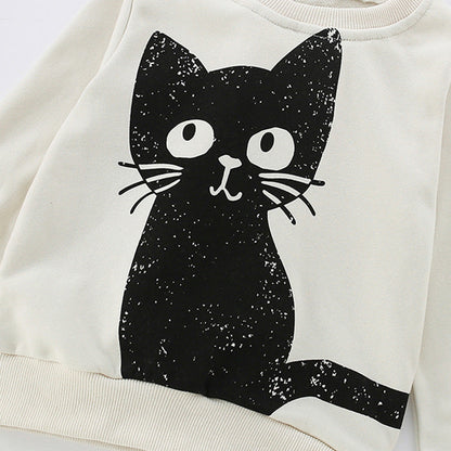 Autumn and Spring Arrival Animals Cartoon Pattern Long Sleeves