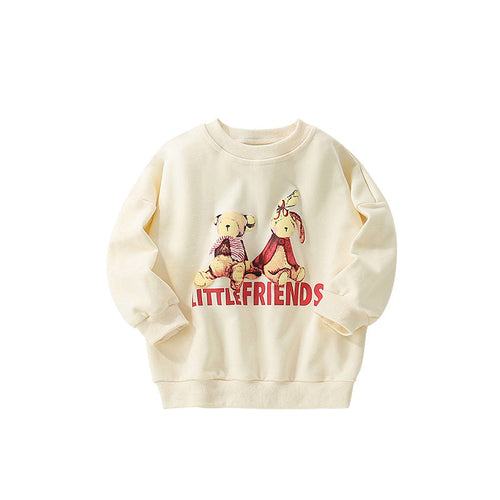 Autumn and Spring Arrival Animals Cartoon Pattern Long Sleeves