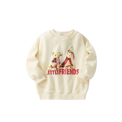 Autumn and Spring Arrival Animals Cartoon Pattern Long Sleeves