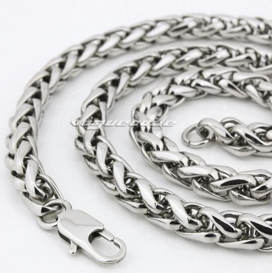 Fashion new Jewelry Stainless Steel men's Boys women Necklace wheat