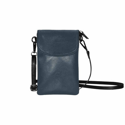 Womens Cell Phone Purse - Charcoal Black